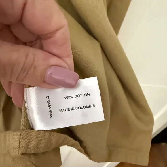 J. Peterman Pleated Henley Tunic Top, XL - Picture 6 of 9